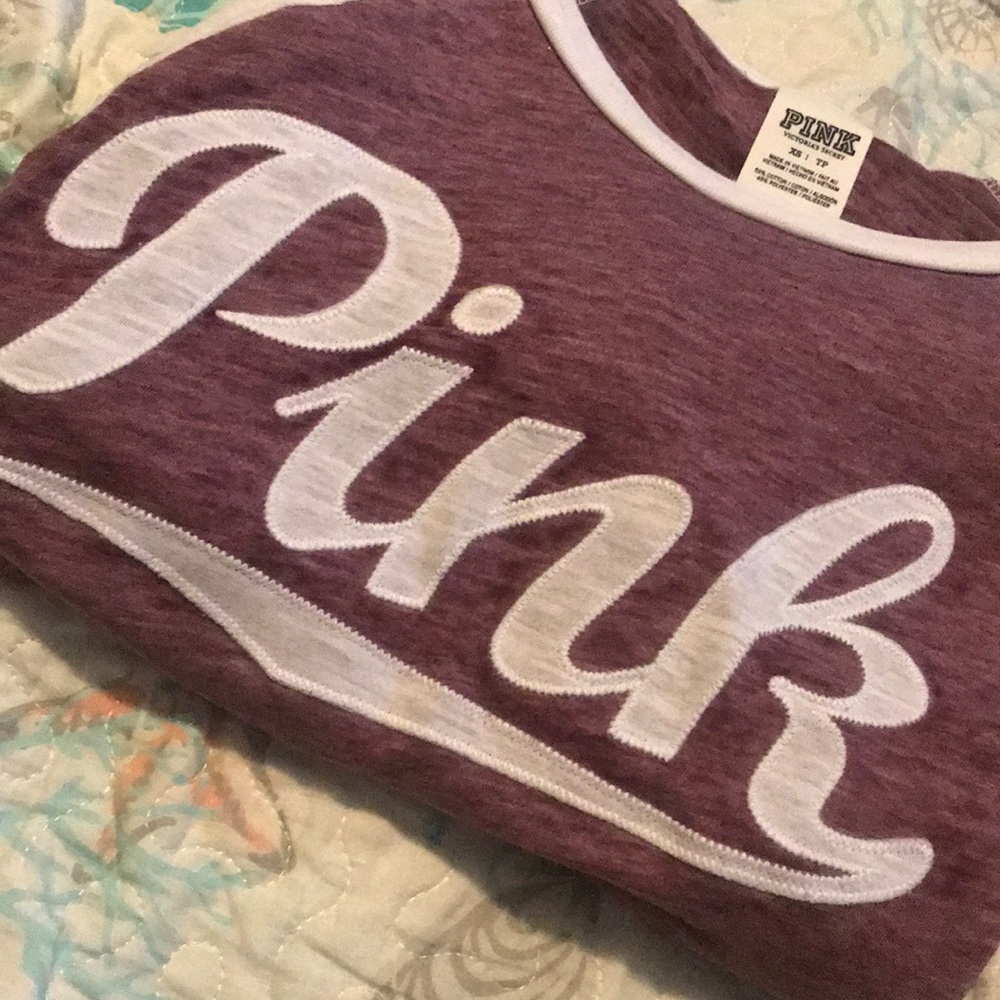 •PINK• Merlot Red, Long Sleeve